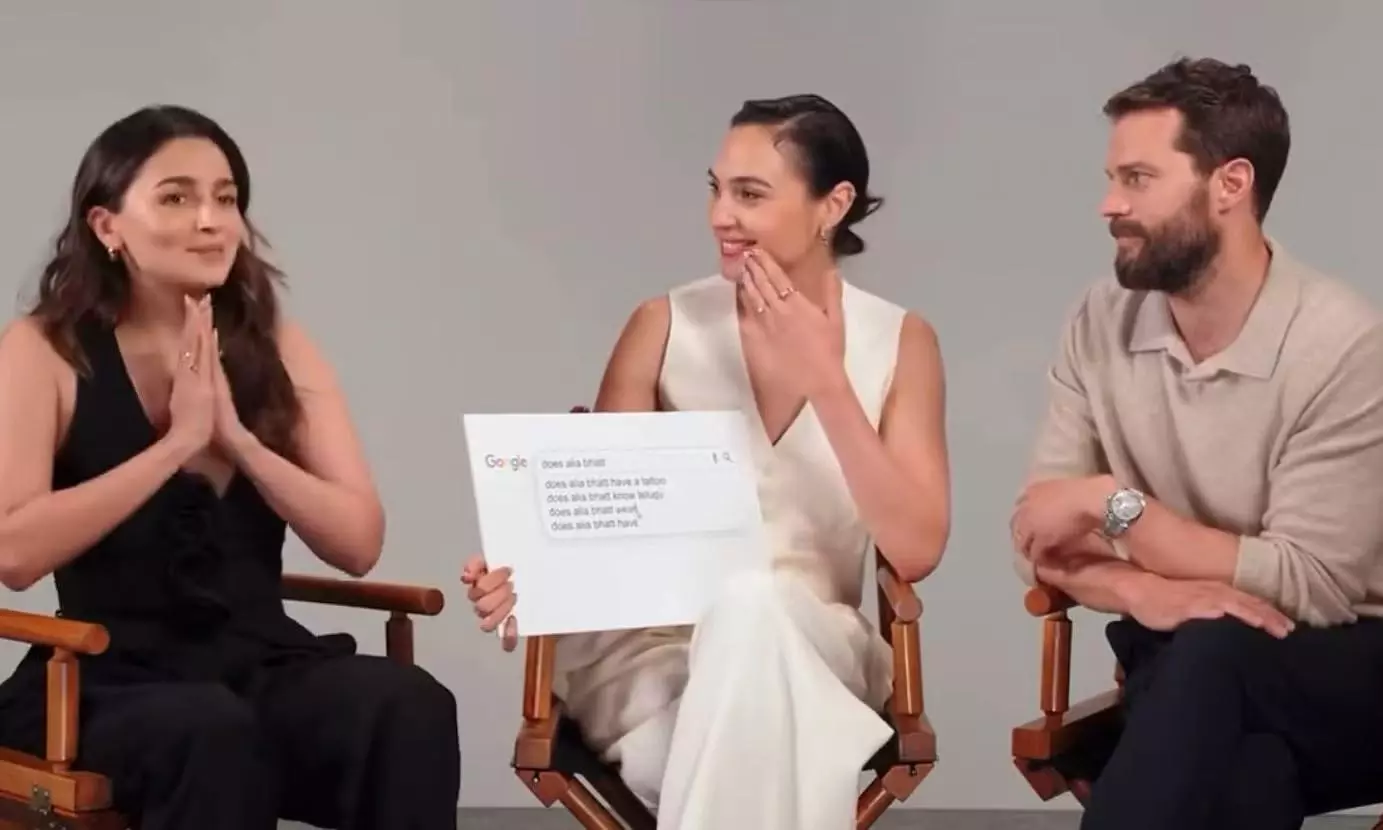 Unforgettable Video: Gal Gadot Learns Telugu from Alia Bhatt