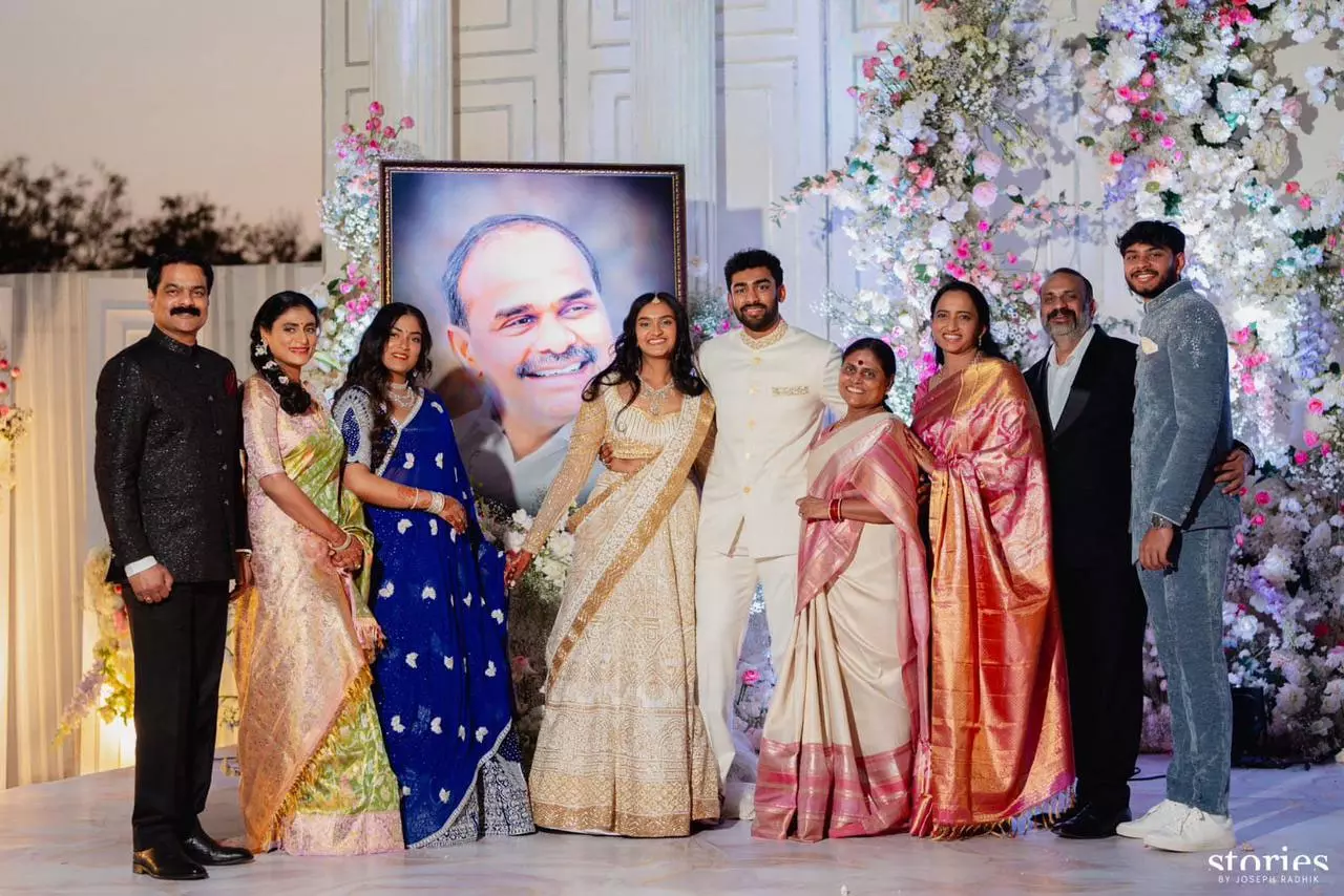 YS Raja Reddy and Priya's Stunning Wedding Photos Unveiled | YS Raja Reddy  and Priya's Stunning Wedding Photos Unveiled, image size:1280x854