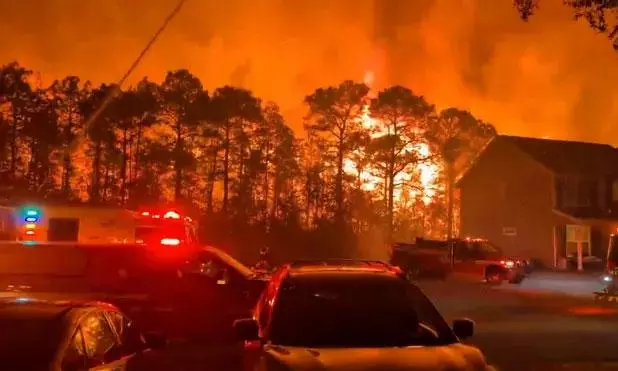Emergency Declared as Wildfires Rage Across Carolinas and Georgia