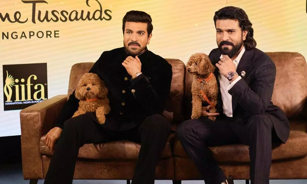 Ram Charans life like wax statue open for public viewing