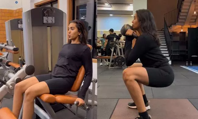 Shivathmika’s gym video is burning serious calories