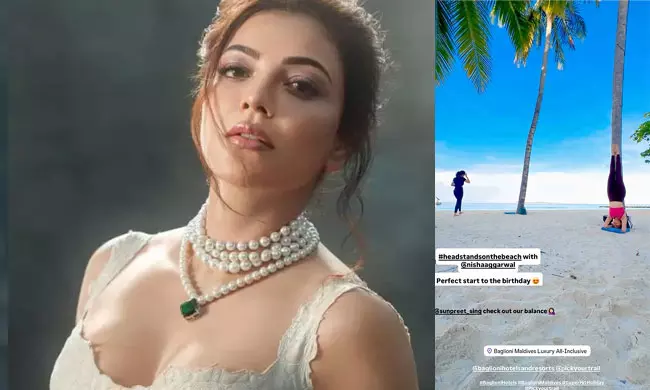 Kajal Aggarwal’s Beach Workout Goes Viral Before Birthday
