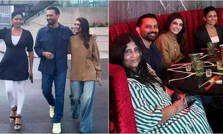 Samantha Joins Raj’s Sister For Viral Lunch in US