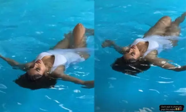 Faria Sets Pool On Fire In Bikini Mood!