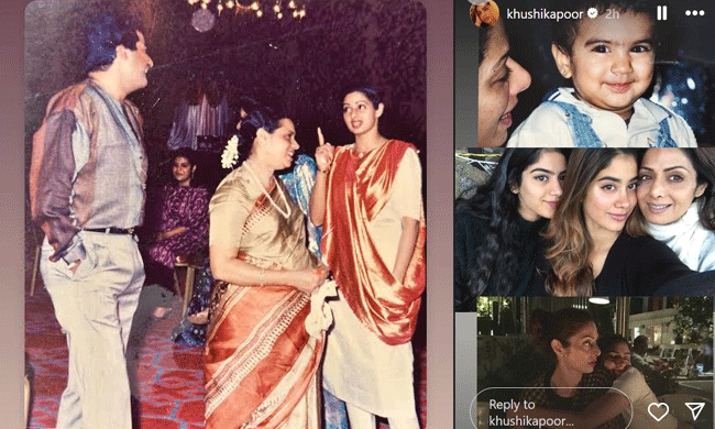Sridevi’s 62nd Birthday Sees Janhvi, Khushi Share Childhood Pics