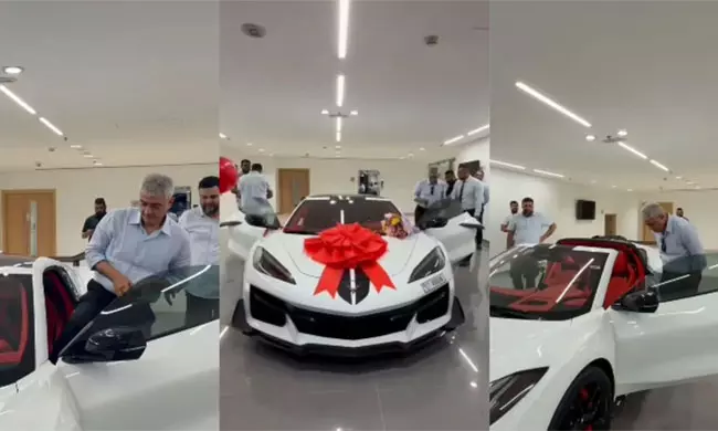 Ajith Kumar Flaunts New ₹1.4 Crore Corvette Supercar