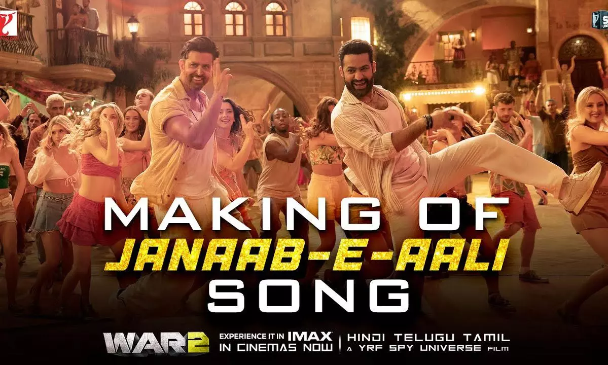 Hrithik and NTR Jr Bring Fire to Janaab-e-Aali Making Video