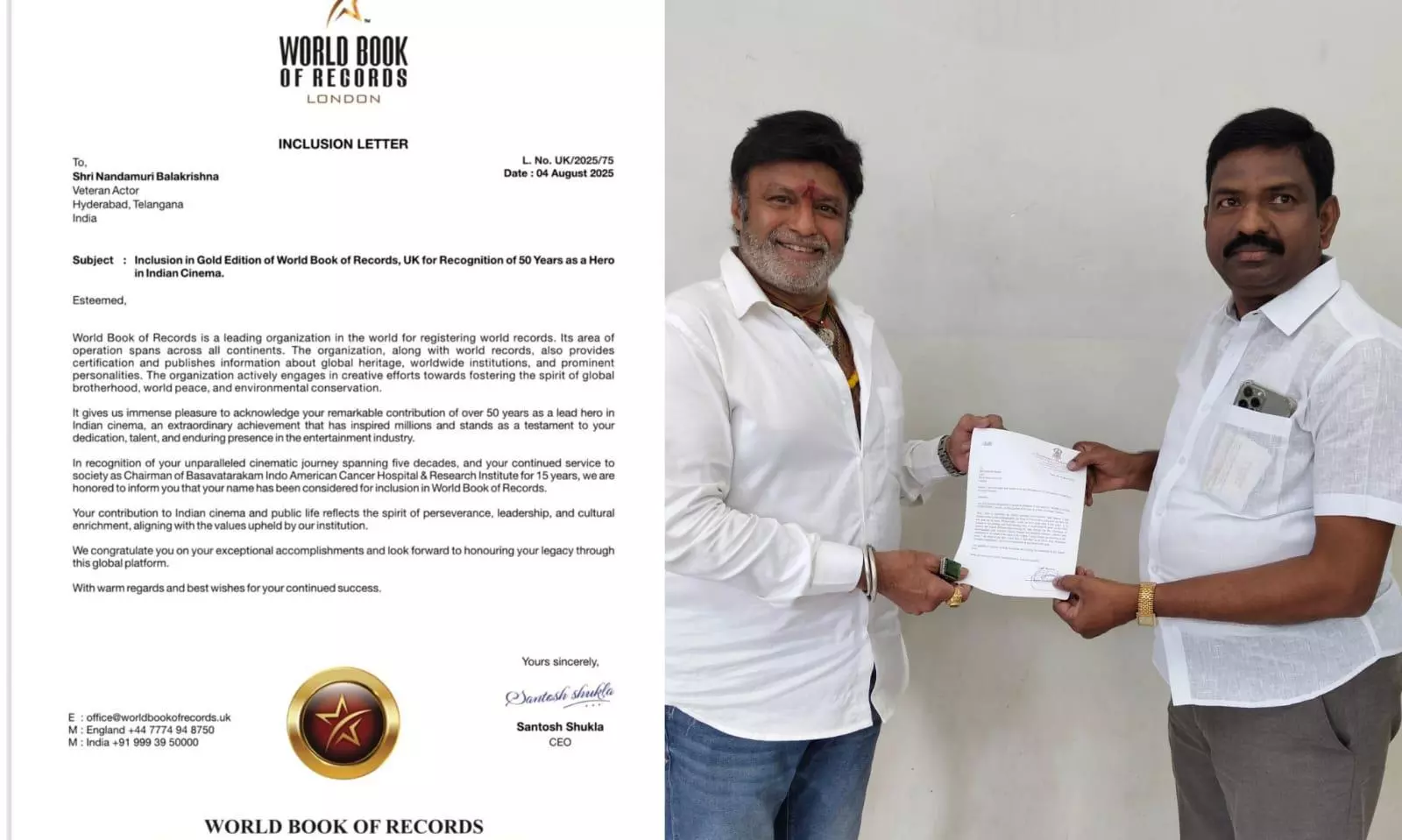 NBK enters the revered World Book of Records Gold Edition NBK enters the revered World Book of Records Gold Edition