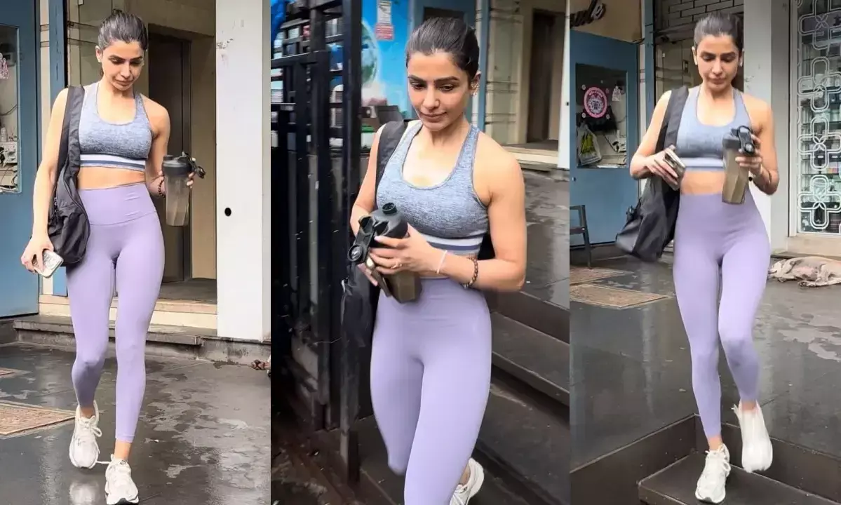 Samantha Ruth Prabhu Morning Workout Pics Go Viral