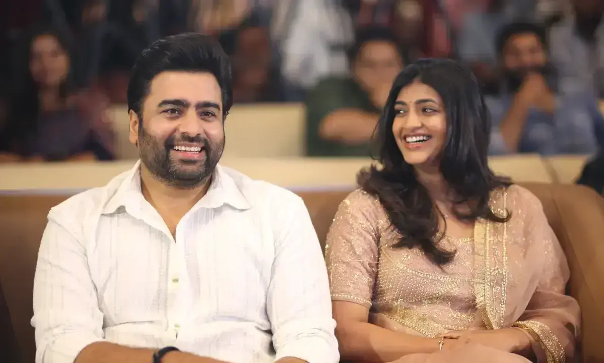 Nara Rohith With Fiancee Siri Lella Steal Sundarakanda Spotlight | Nara ...