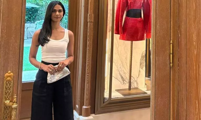 Allu Sheha Reddy Walking the Streets of Paris with Grace