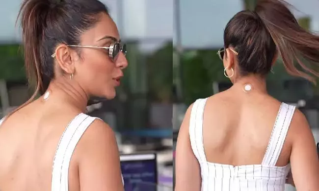 Rakul Preet Singh Sparks Buzz With Mysterious Sticker