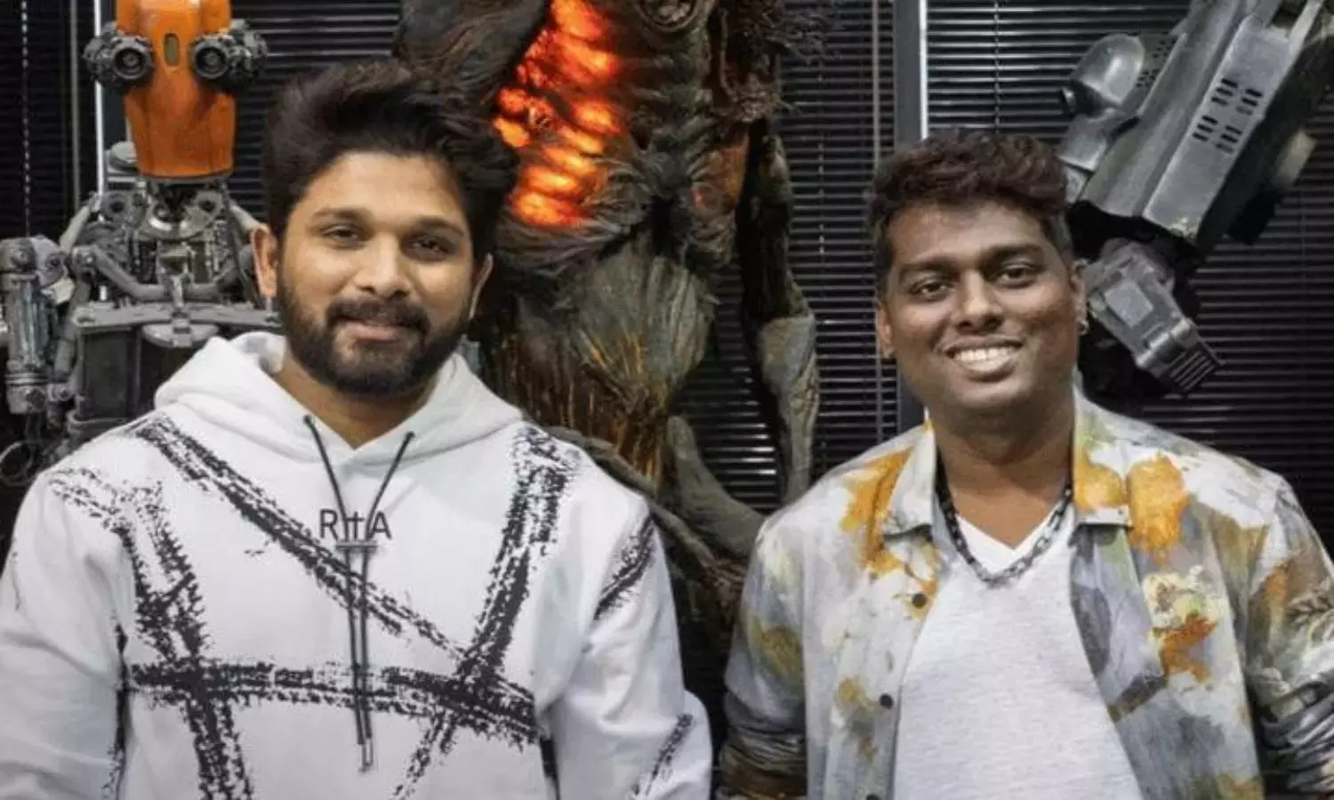 Atlee Having a Blast On Sets With Allu Arjun!