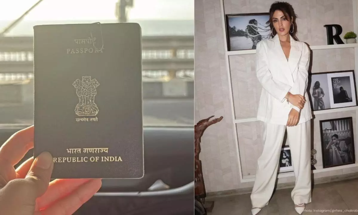 Rhea Chakraborty Celebrates Freedom With Passport In Hand