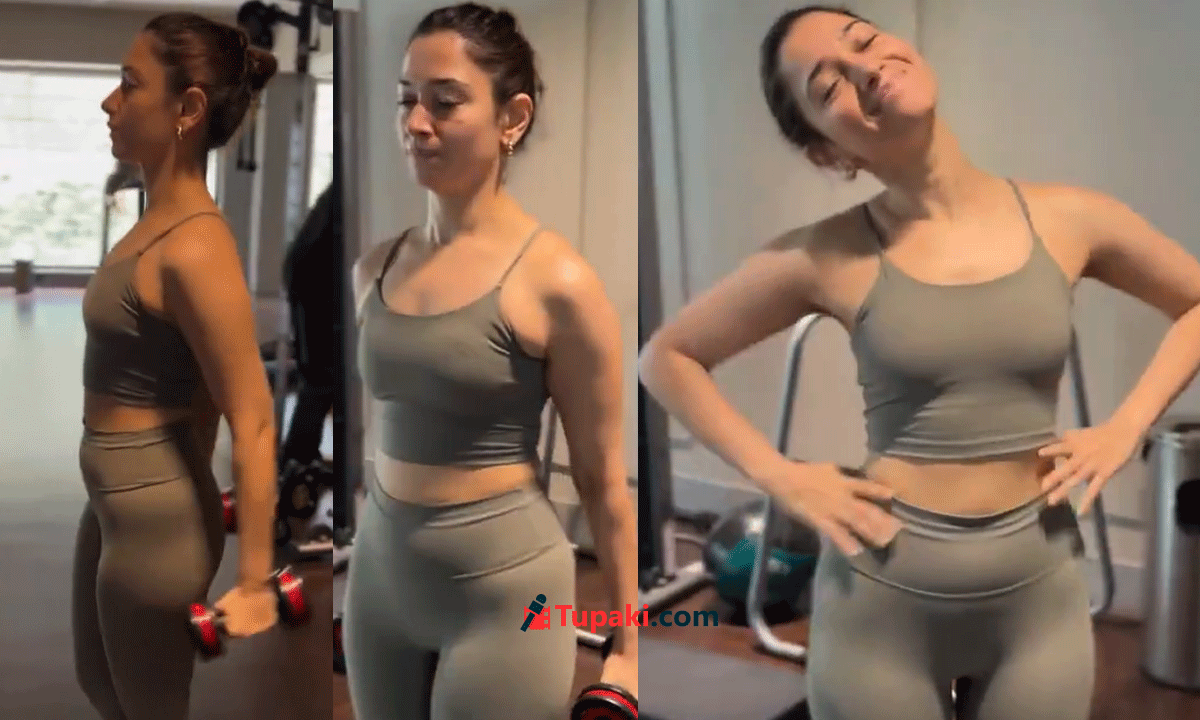 Tamannaah Turns Up Heat In Steamy Sweaty Gym Session