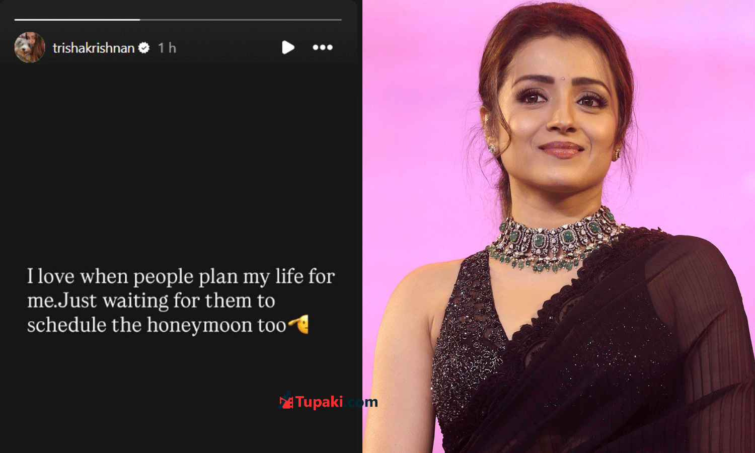 Waiting for them to tell my honeymoon schedule too : Trisha