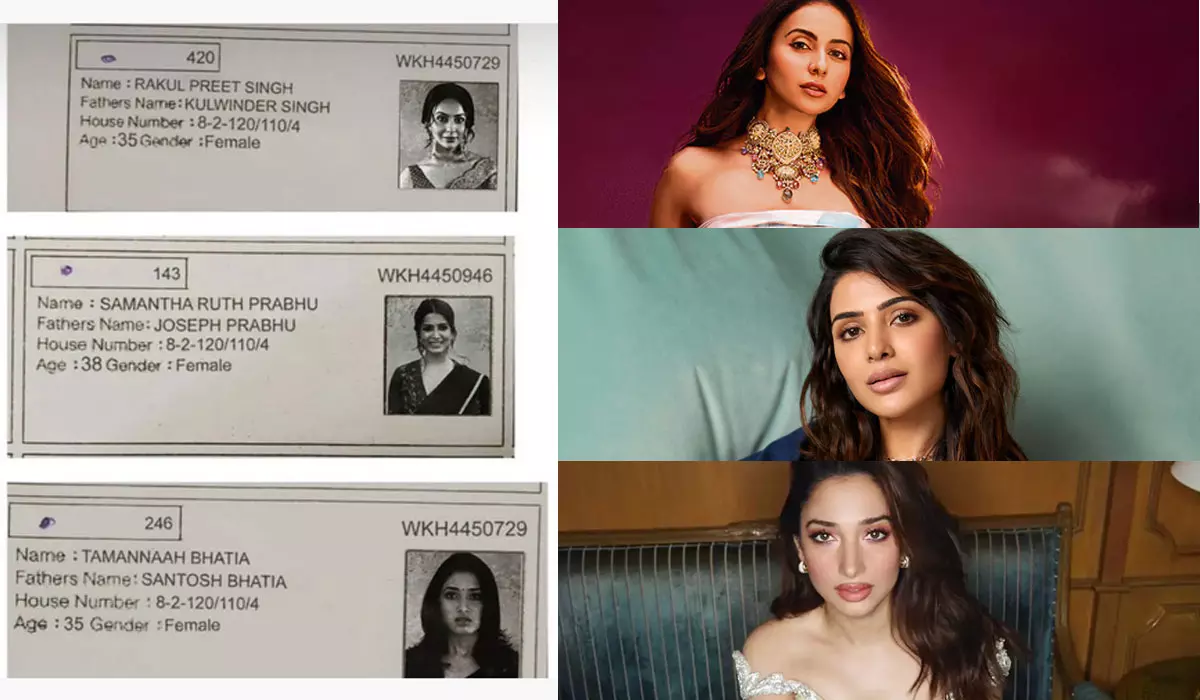 Samantha, Rakul, Tamannaah Dragged Into Fake Jubilee Hills Bypoll Voter ID Mess