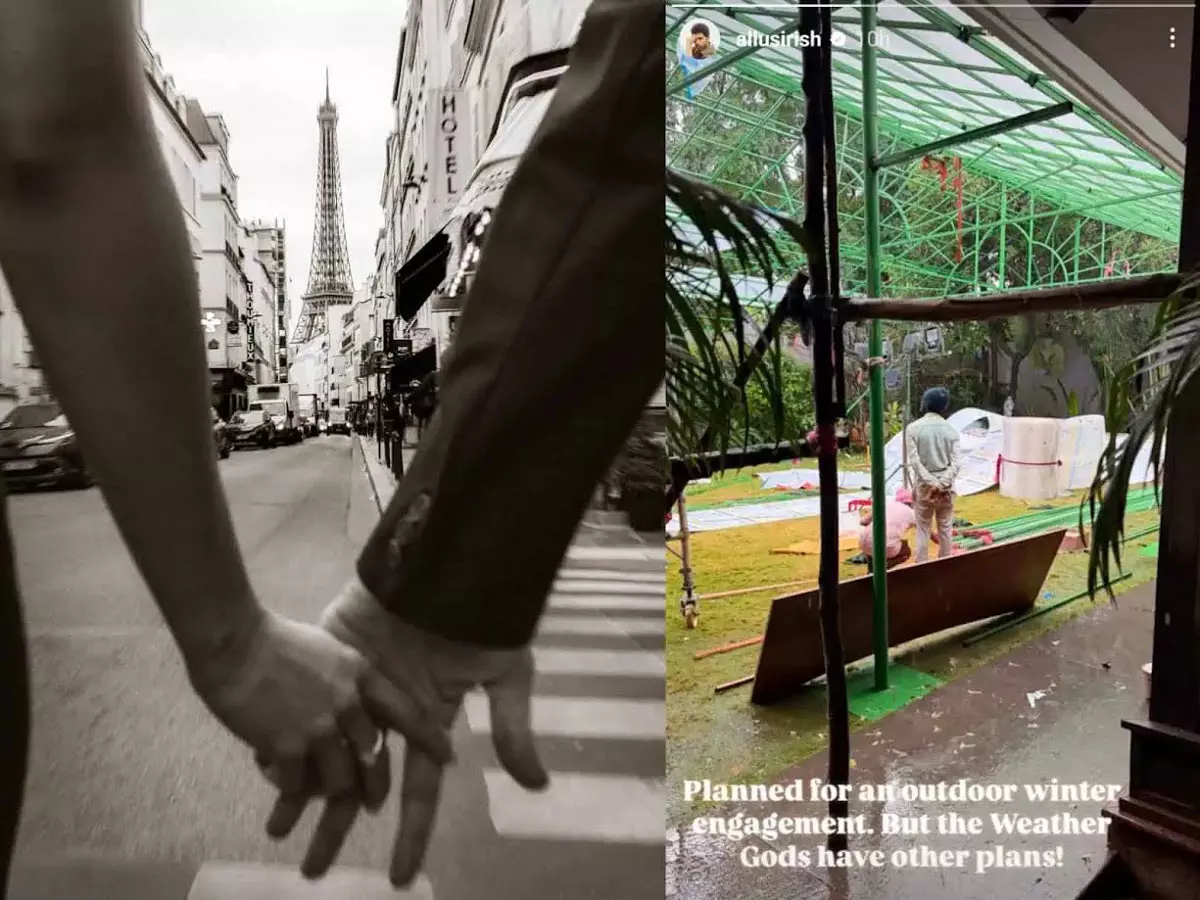 Allu Sirish’s Engagement Plans Washed Away By Rain