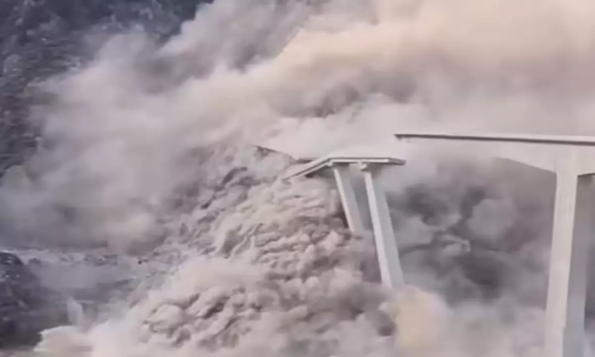 Shocking Visuals: Mega Bridge Collapses Live!