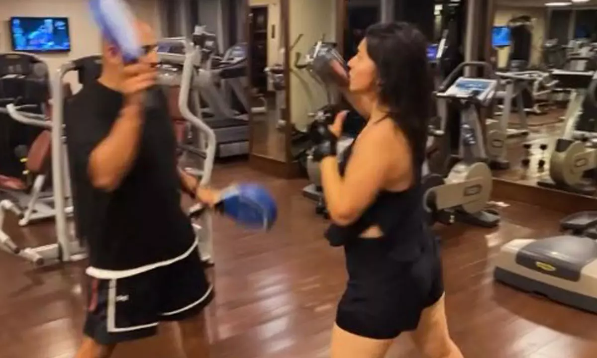 Kayadu Lohar Turns Heads Flaunting Glam in Boxing Session