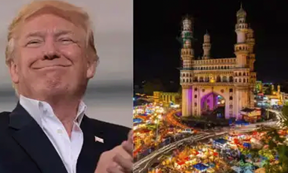What Now! Donald Trump Road In Hyderabad!