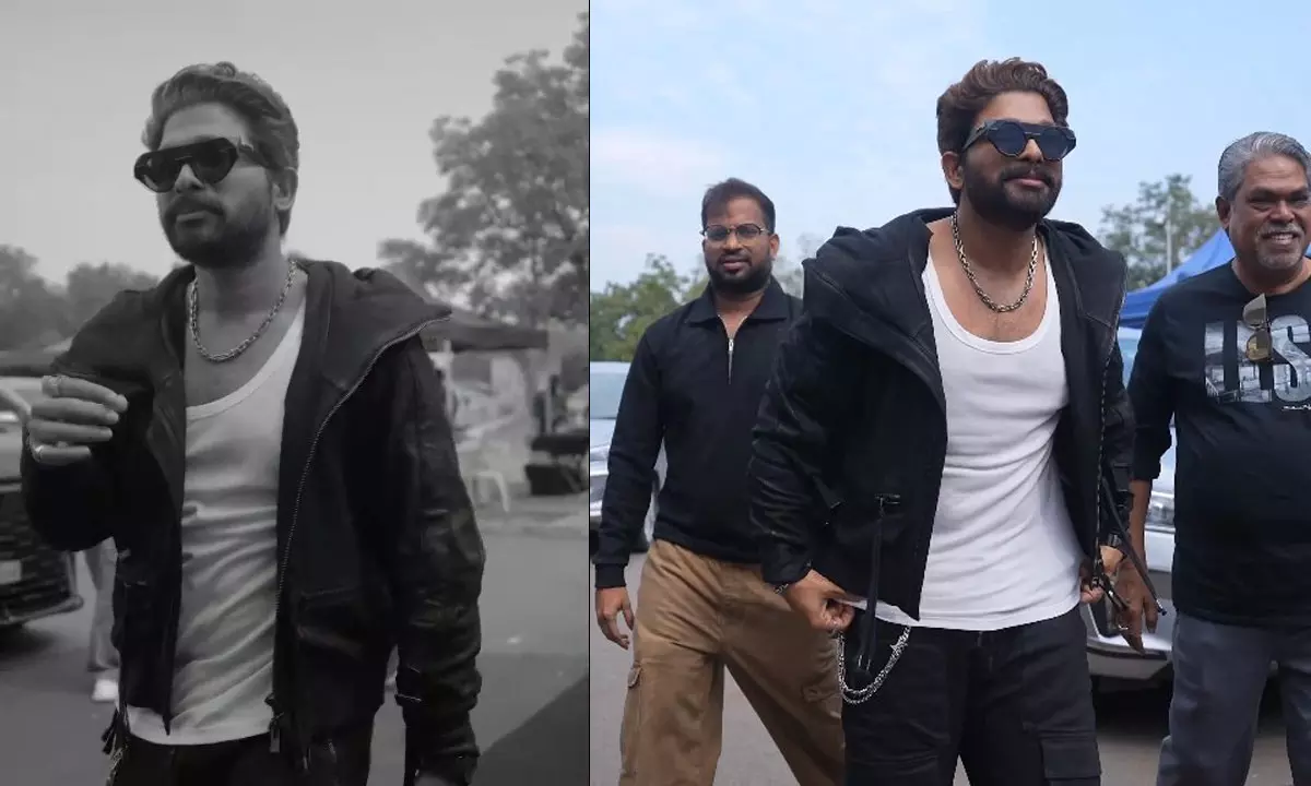 Allu Arjun Rocks Black Look in New Ad Shoot