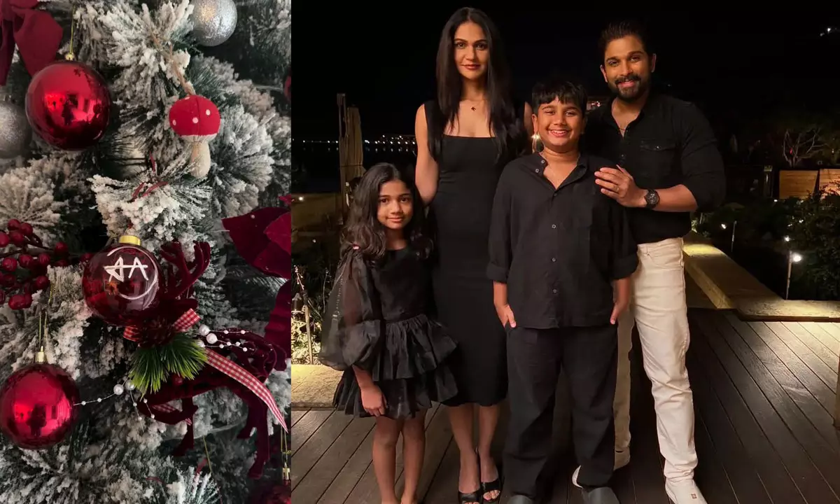 Allu Sneha Shares Stunning Allu Family Christmas Tree Display
