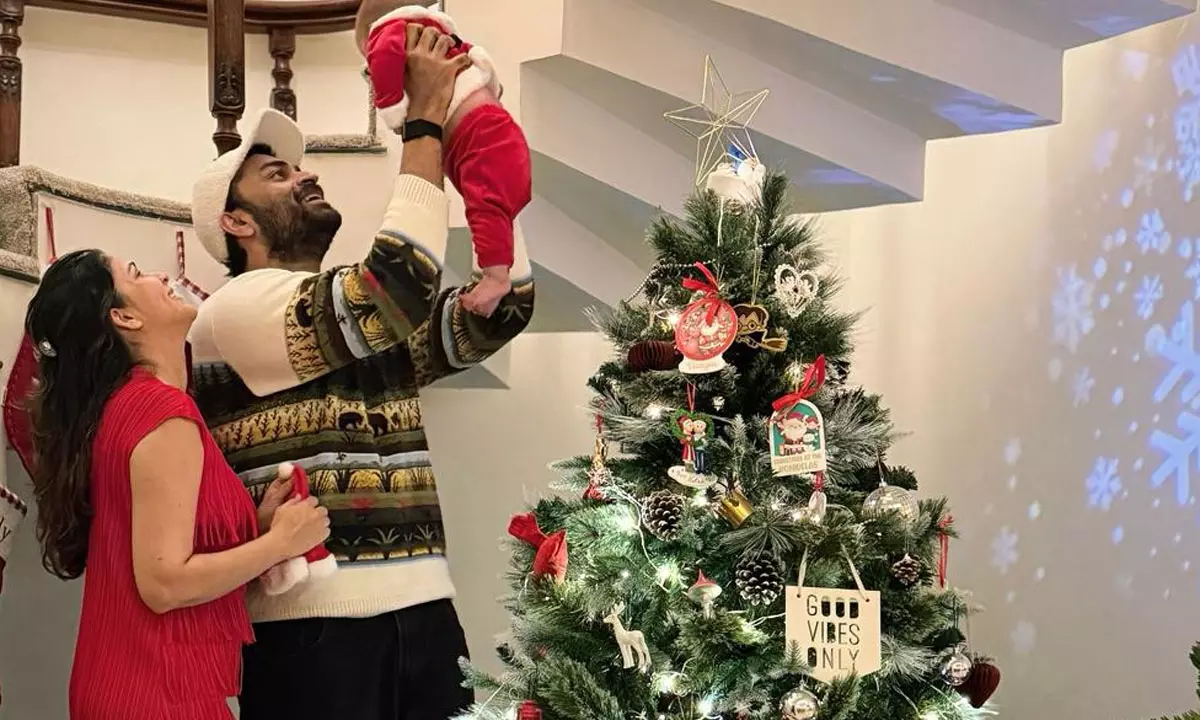 Varun Tej and Lavanya adorably celebrate Vaayuvs first Xmas