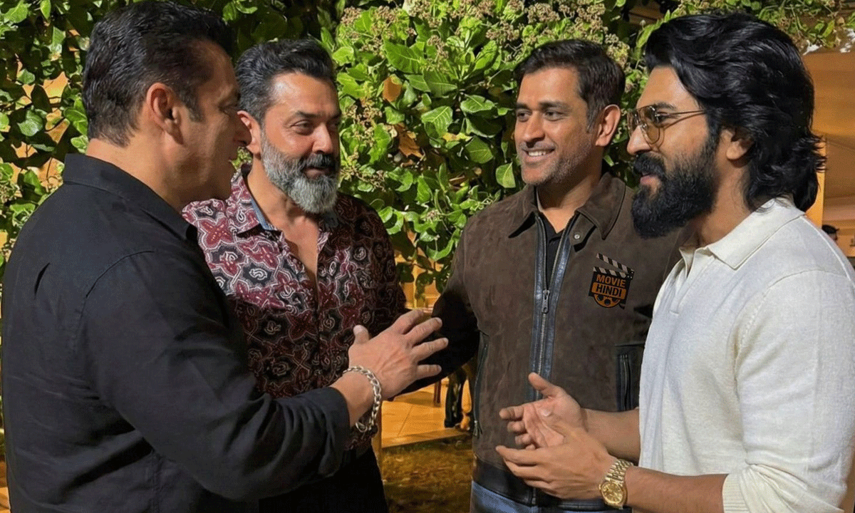 Charan @ Salman Khan’s Star-studded Birthday Party