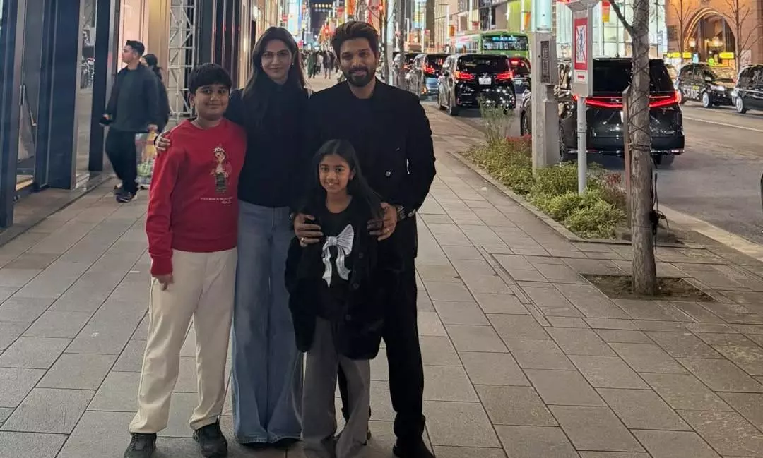 Inside Allu Arjun’s Family Time in Japan During Pushpa 2 Promotions