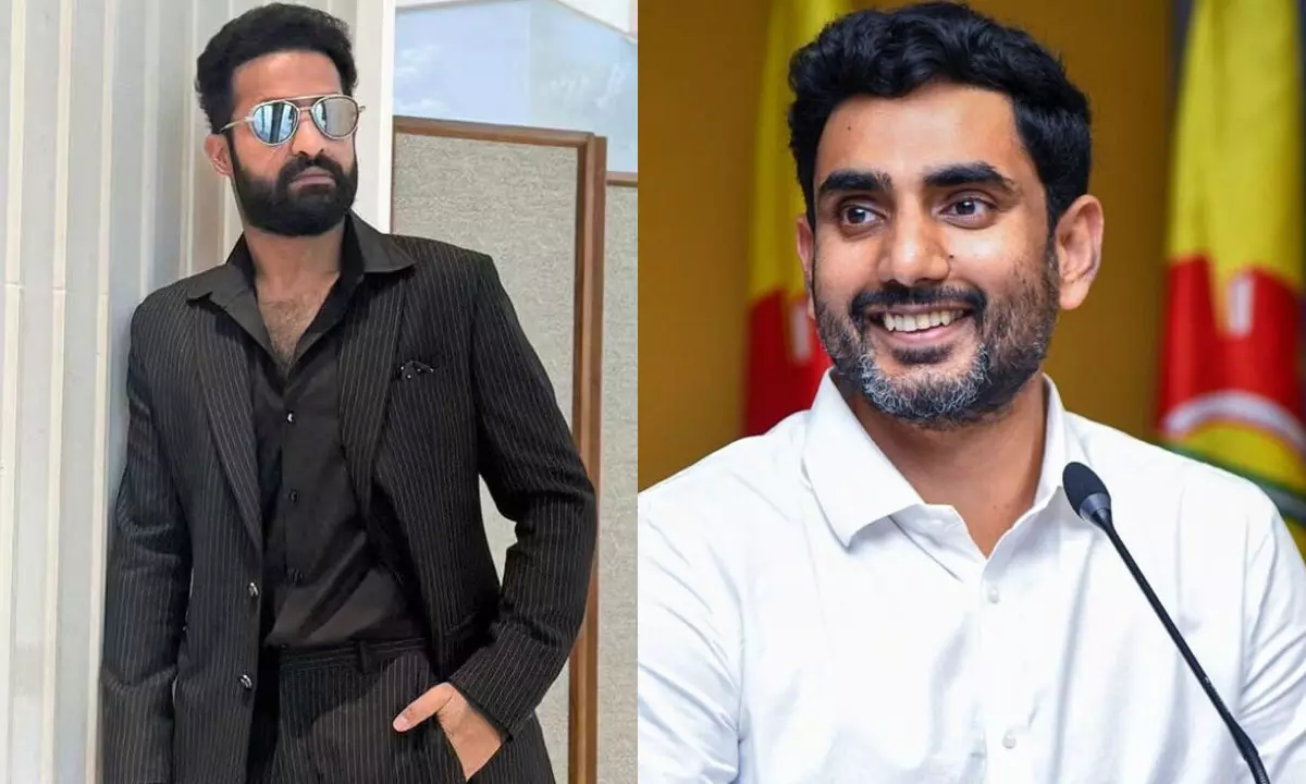 For 1st Time, NTR Wishes Nara Lokesh!