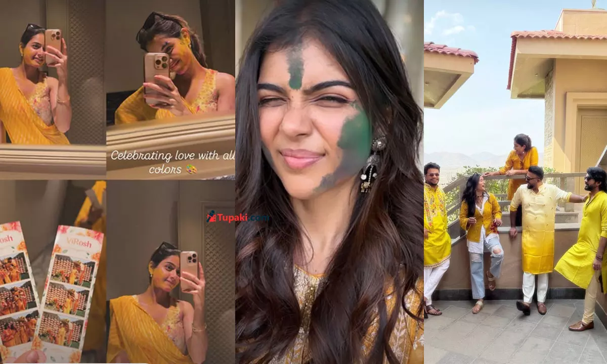 Pic Talk: Three Heroines & Their Holi At Rashmika’s Wedding