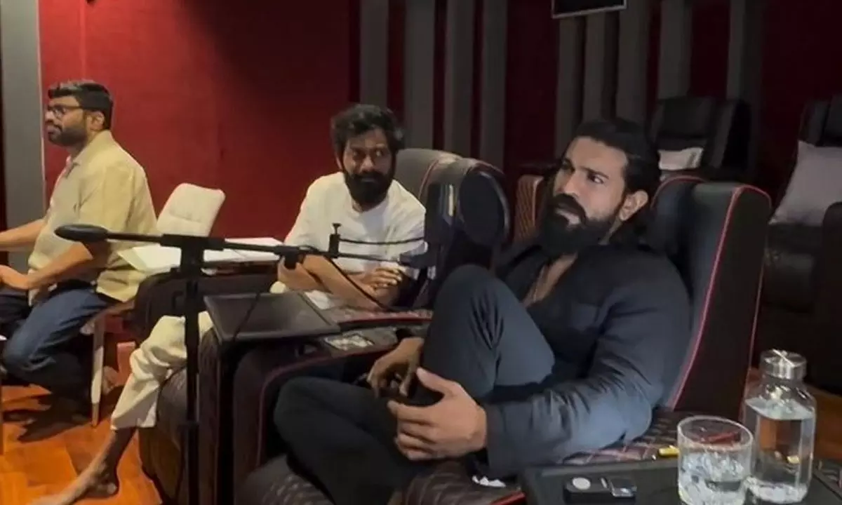 Ram Charan Begins Dubbing for Peddi, Shares Funny Video