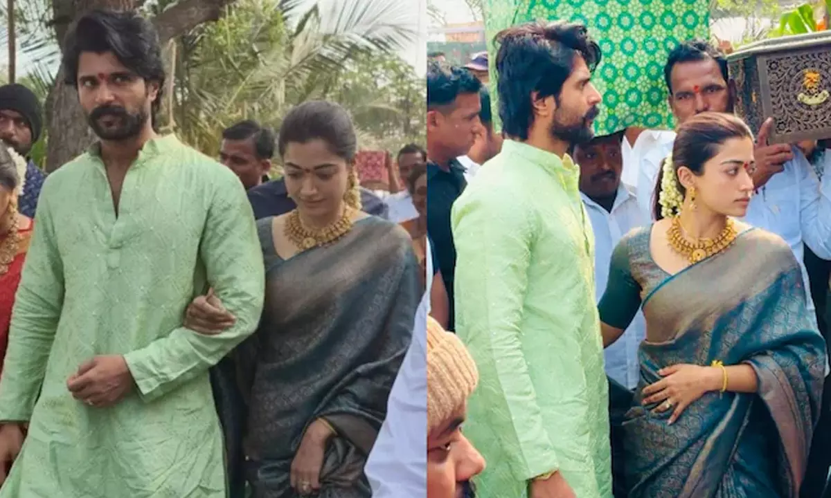 Vijay and Rashmika Perform Satyanarayana Vratham at New Farmhouse