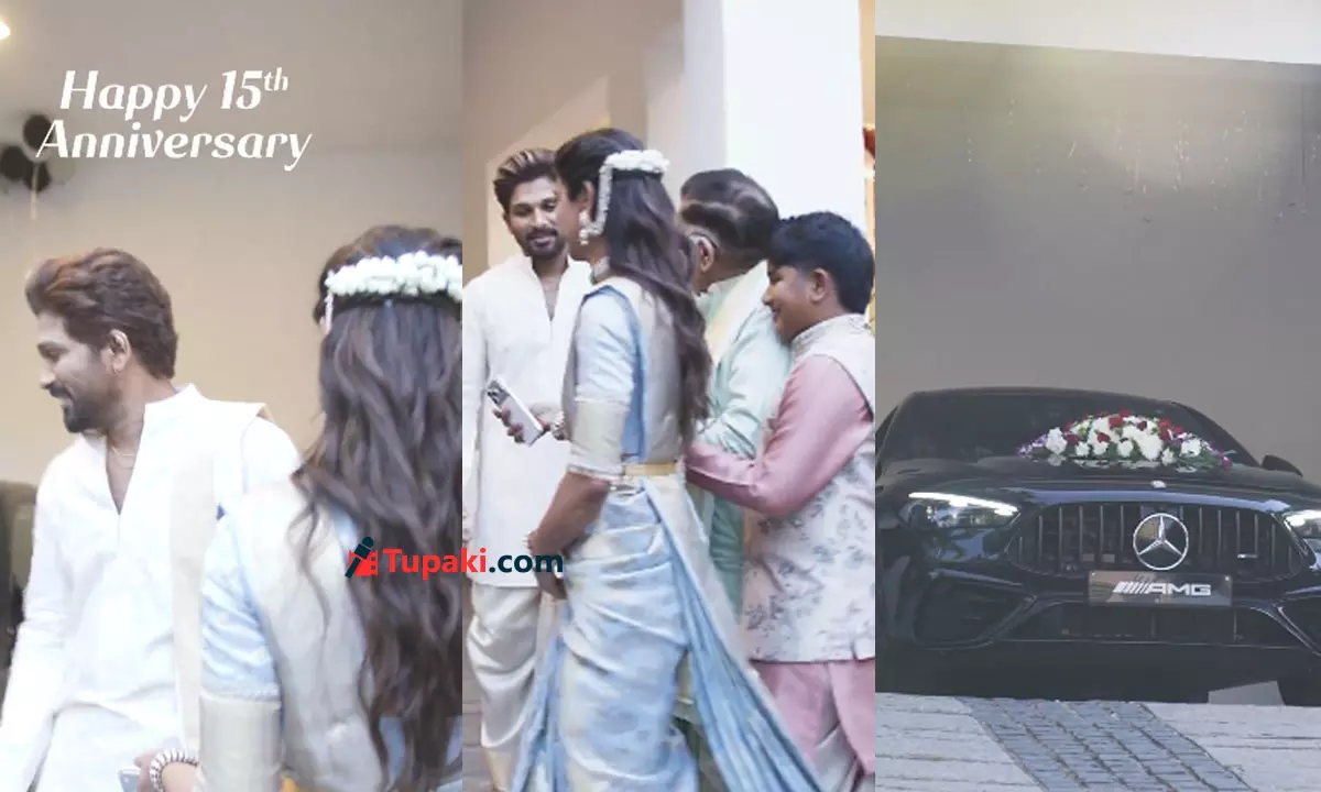 Allu Arjun Surprises Wife Sneha Reddy With Luxury Mercedes