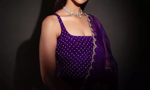 Mesmerising Looks Of Meenakshi Chaudhary In Blue Dress