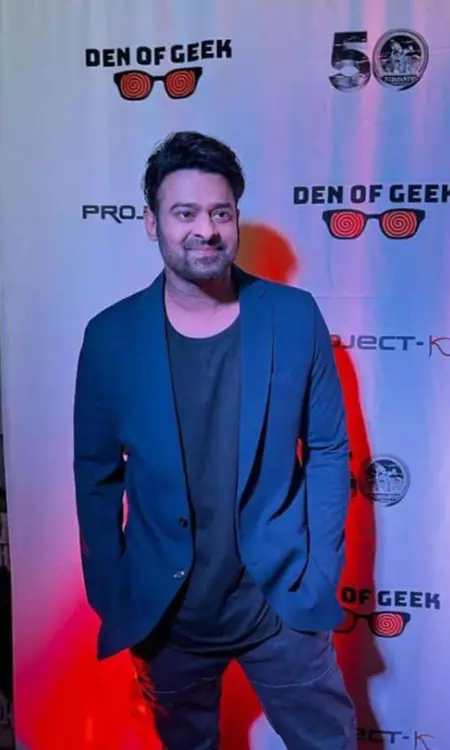 Darling Prabhas makes a Stylish Entry at comiccon San Diego