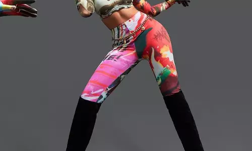 Nora Fatehi Looking Vibrant In Colorful Outfit