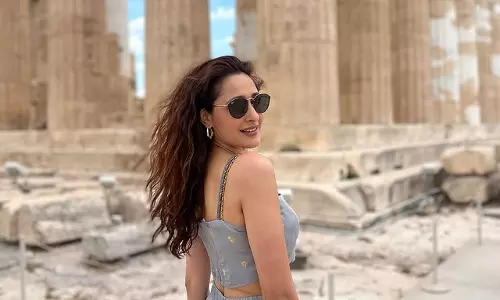 Lovely Looks Of Pragya Jaiswal In Athens