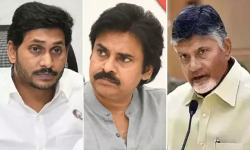 జగన్ జోరు బాబు పవన్ పోరు... చెక్ పడేదెవరికి...?