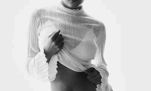 Graceful Midriff Pose by Shalini Pandey