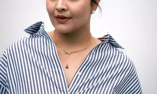 Anasuya Shines in Striped Attire