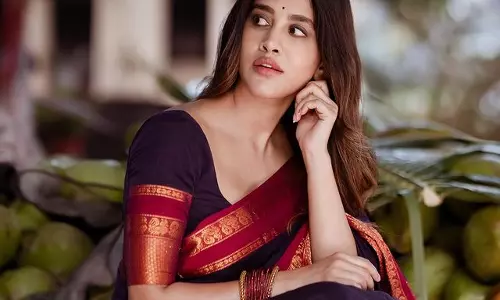 Nabha Natesh Surprises With Saree Clicks!