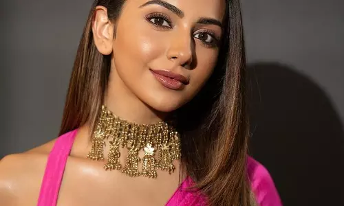Staggering Display From Rakul Preets In Pink