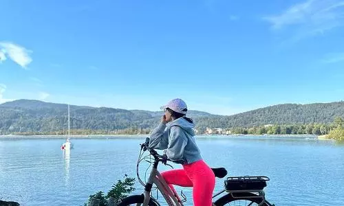 Sam Enjoying Nature Whilst Cycling!