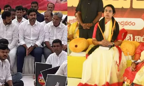 లోకేష్, భువనేశ్వరి నిరసన దీక్ష... పవన్ మౌన దీక్ష!