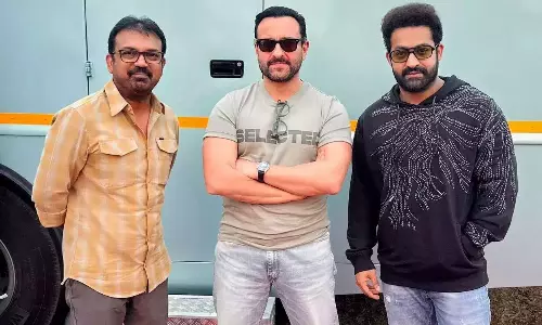 దేవర : ఎన్టీఆర్‌, సైఫ్‌ మొదలు పెట్టిన వార్‌