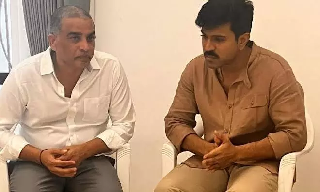 Ram Charan Pays Last Respects To Dil Rajus Father!