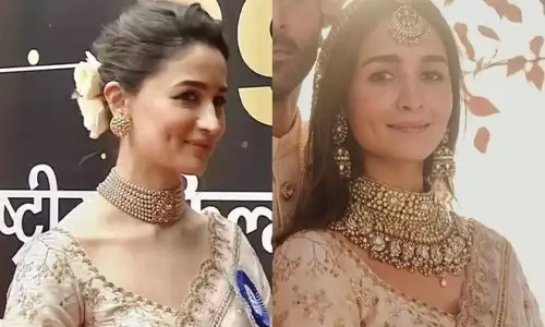 జాతీయ అవార్డుల కోసం పెళ్లి చీర‌లో ఆలియా!