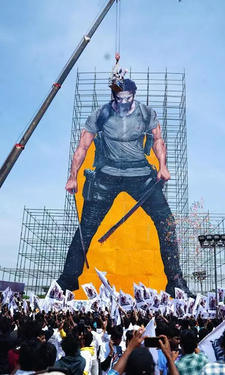 Prabhas Fans Create a Giant Birthday Surprise